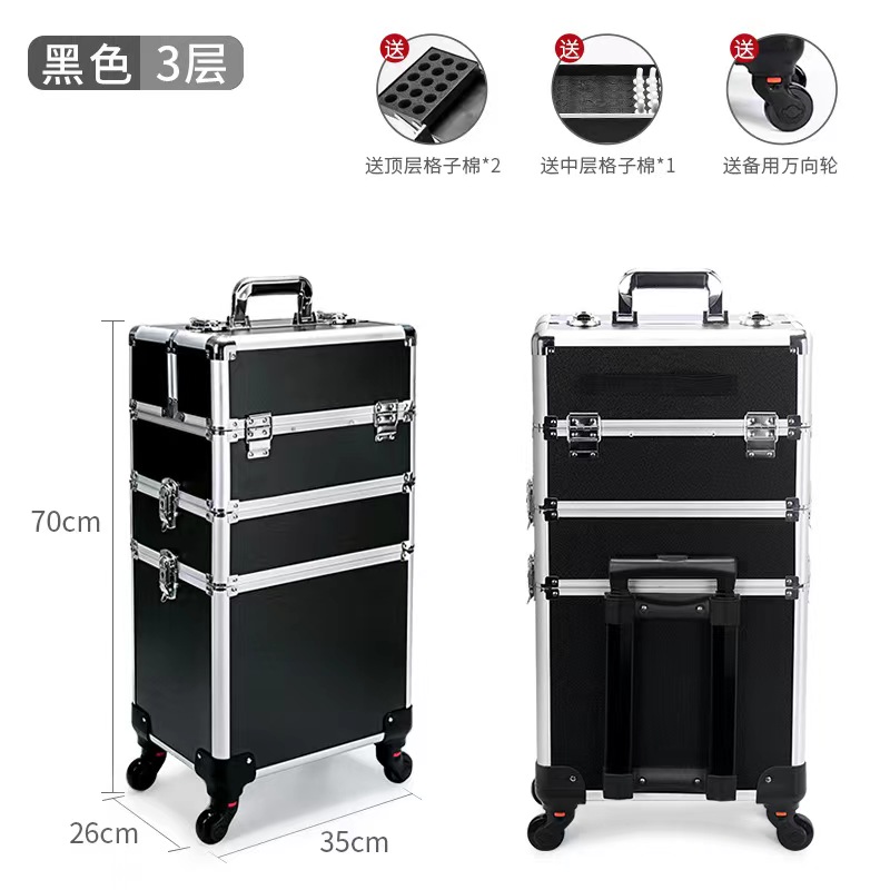 Aluminum trolley case