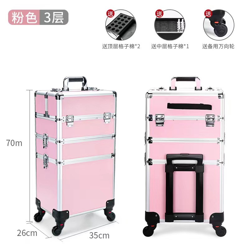 Aluminum trolley case