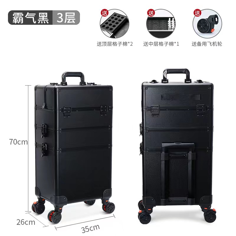 Aluminum trolley case