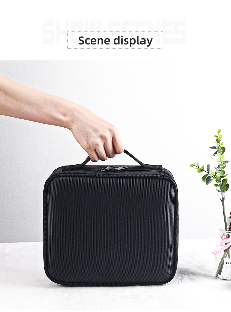 Makeup bag with mirror